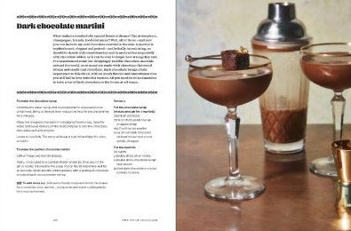 The Joy of Chocolate book - Dark chocolate martini recipe